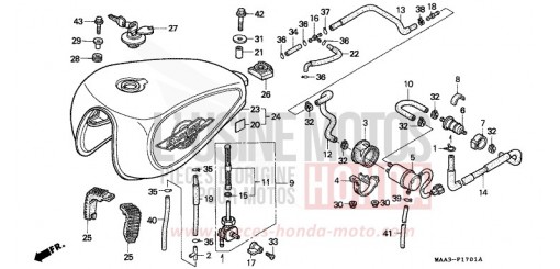 RESERVOIR A CARBURANT/POMPE A CARBURANT (VT1100CV/CW/C2) VT1100C2T de 1996